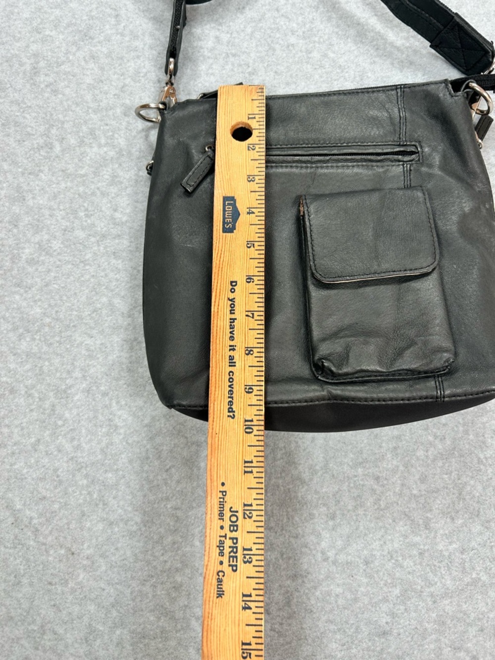 Gun Tote’n Mamas Black Leather Crossbody Bag Concealed Carry Purse - Picture 9 of 10